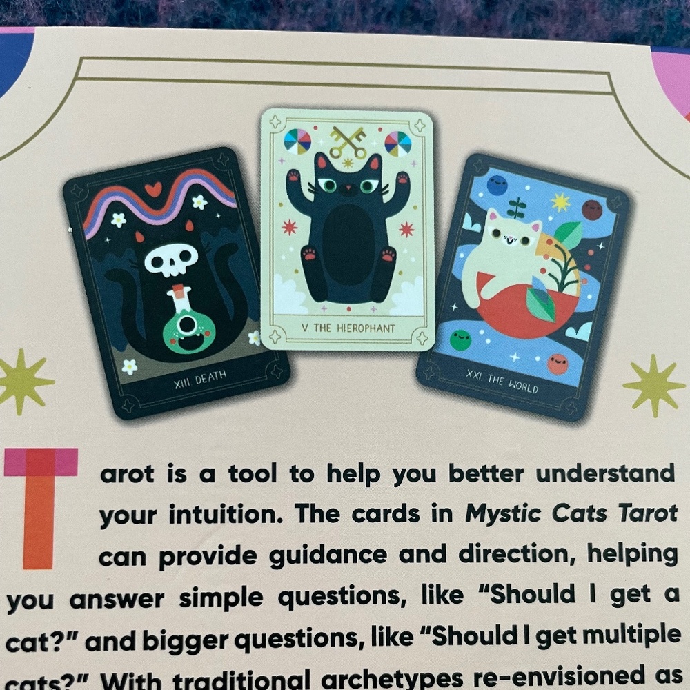 PRICE DROP! Mystic Cats Tarot  - 78-Card Deck with Guidebook and Giftbox - Picture 5 of 14